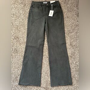 NWT Zenana vintage wash black jeans sz M